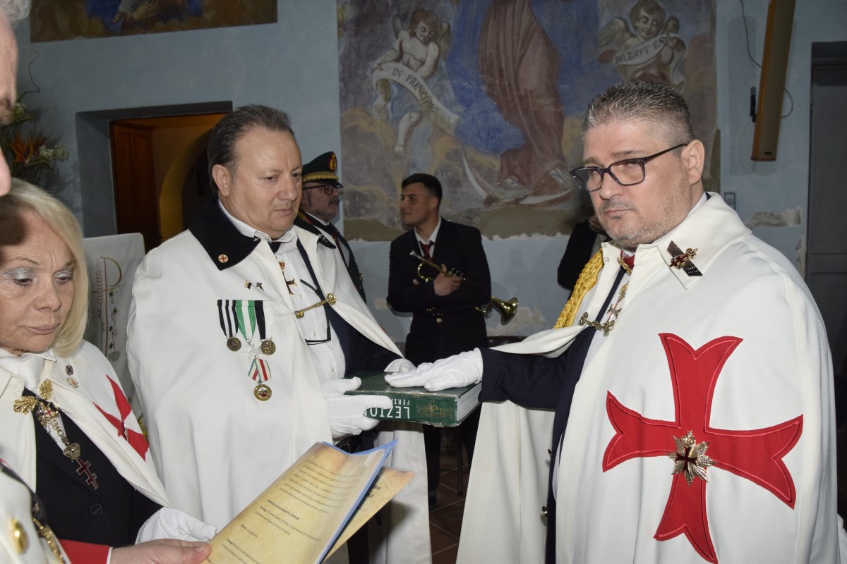 Villa di Briano (CE) – Cerimonia di insediamento del nuovo Priore Generale d’Italia Fra’ Umberto Caruso