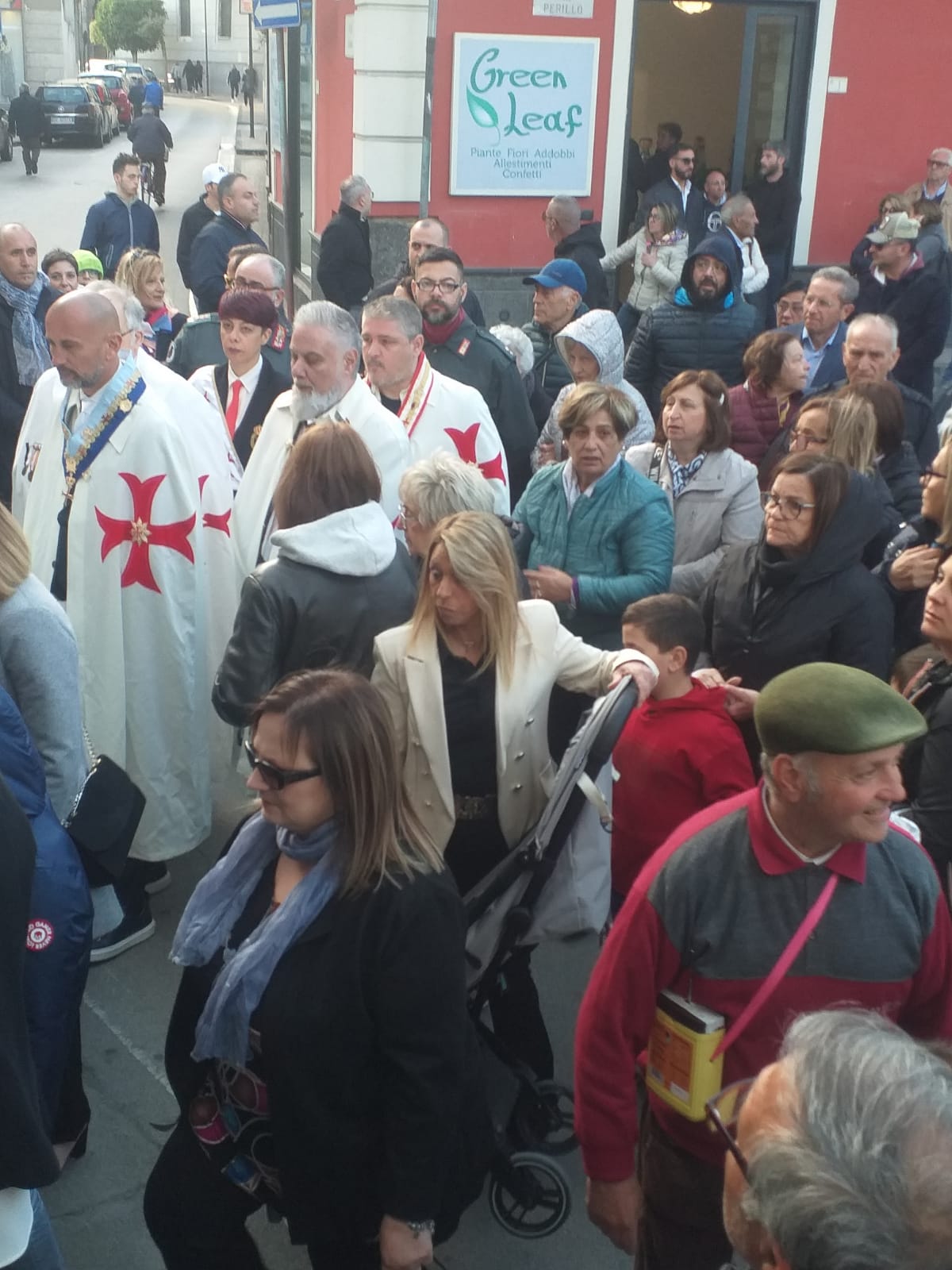 Trentola Ducenta (CE) – I Templari con Vescovo Spinillo per i 700 anni della devozione a San Giorgio Martire, il patrono di Ducenta